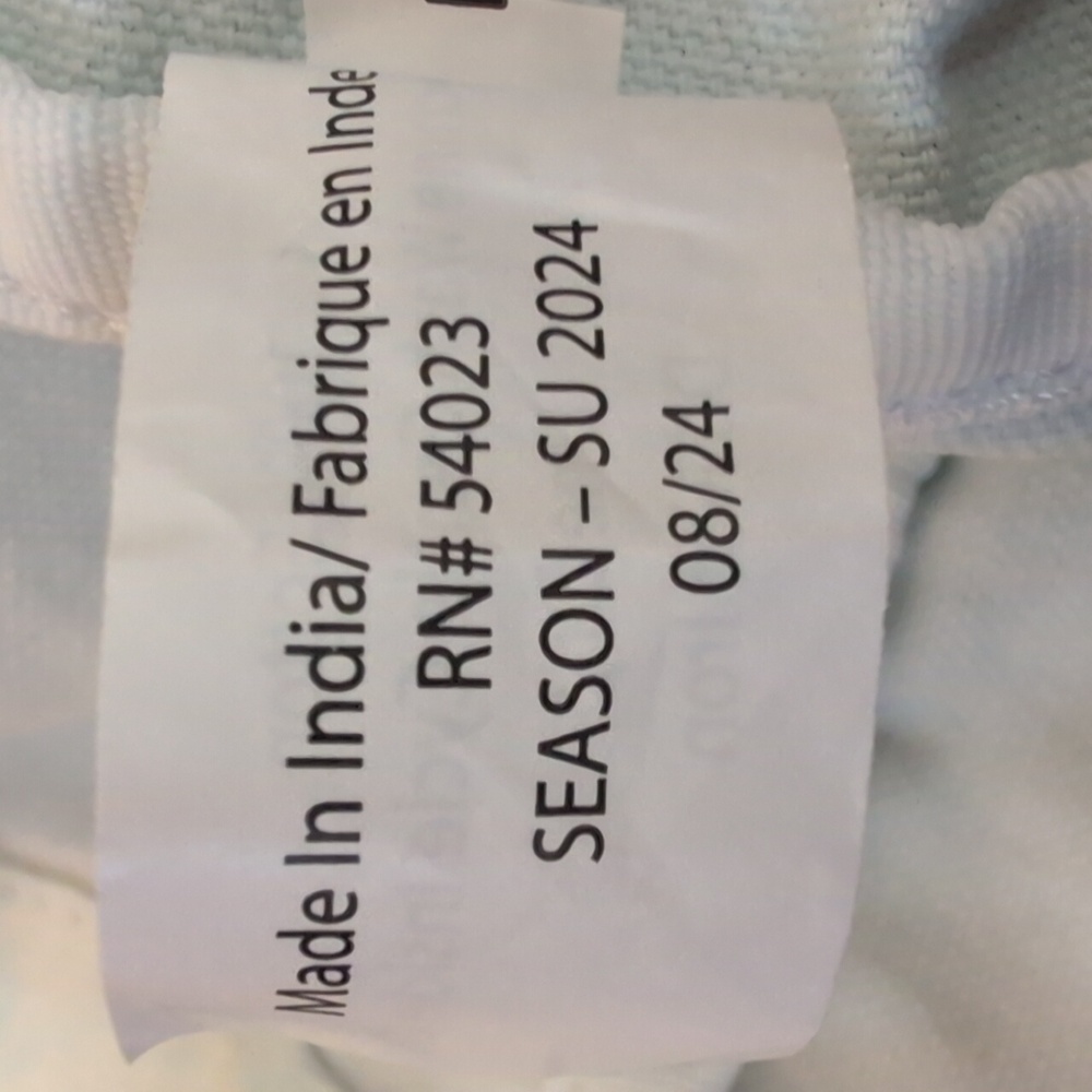 Athleta Ombre Blue and White Tote Bag O/S 100% Cotton - Picture 6 of 6